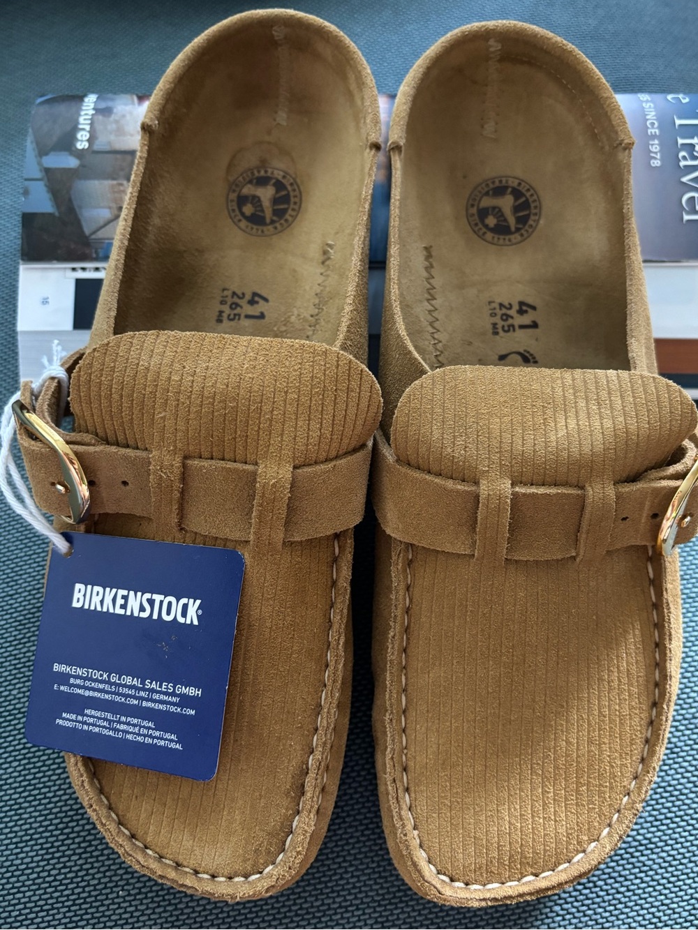 Birkenstock Women’s Tan Suede Slip-On Loafers Size L10 M8